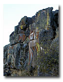 Colorful rocks can be seen near Fairchild Swamp.