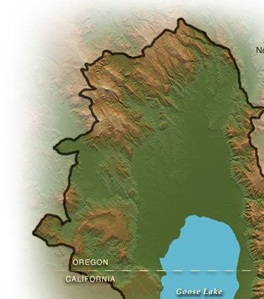 Goose Lake map