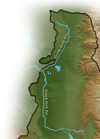 North/South Fork Pit map