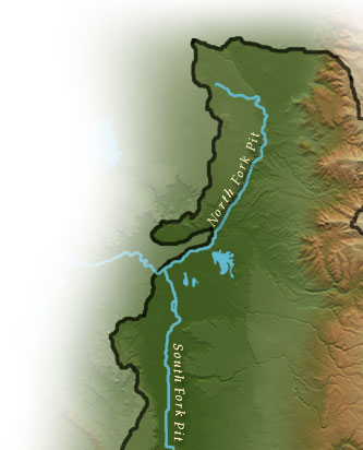 North/South Fork Pit map